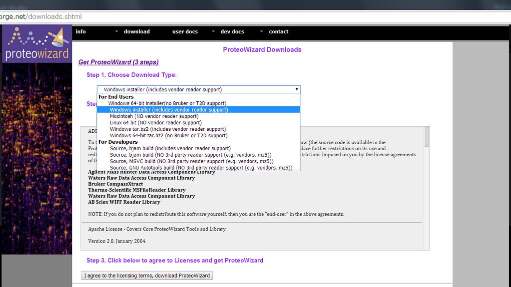 Appendix B: Third option of MRMPROBS: via mzml file. Required software and file MSConvert Download link: http://proteowizard.sourceforge.net/ MRMPROBS Download link: http://prime.psc.riken.