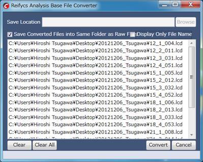 File conversion 1. Start AnalysisBaseFileConverter.exe. 2.