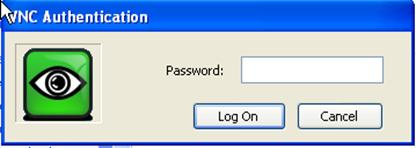 A password prompt can appear after pressing the "Connect" button (Fig. 2-21). The password to be entered is "password".