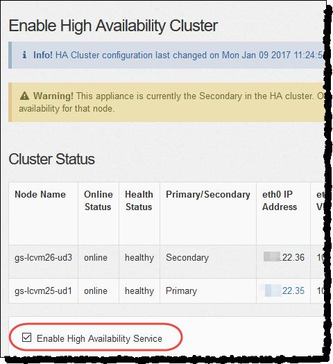 Go the Admin interface for the primary UDP Director, click the plus sign (+) beside Configuration, and then click High Availability. 7.