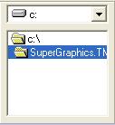 SUPERGRAPHICS CONFIGURATION This shortcut button will open a screen used for changing the configuration of the software.