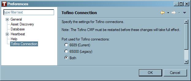 Appendix A: Setting Tofino SA TCP Port Numbers The Tofino SA now has its own IANA assigned TCP and UDP port number - 6689.