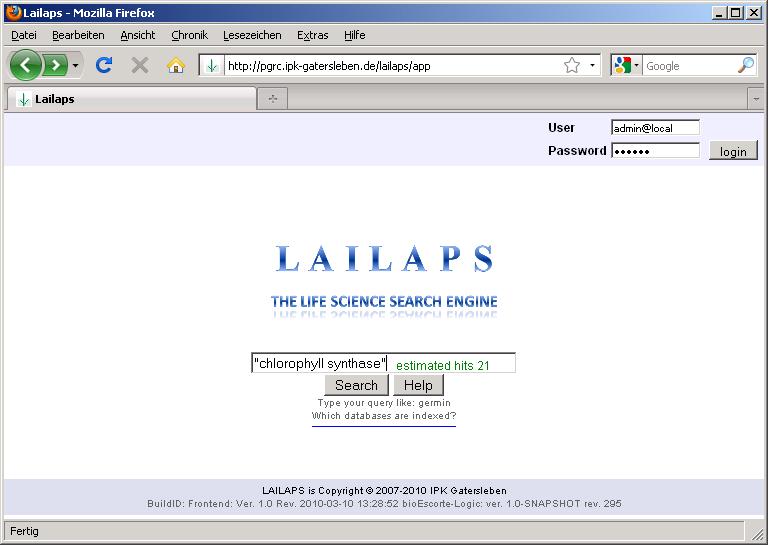 LAILPAS Search Engine relevance score