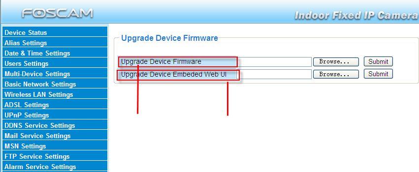 3.15 Upgrade Device Firmware When you upgrade the camera, please upgrade system firmware first and then upgrade the Web UI. Upgrade system firmware.