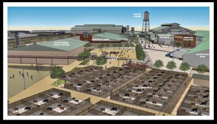 for the 20-acre NWC Stockyards and 43,000 SF Stockyard Event Center Stockyards / Event Ctr.