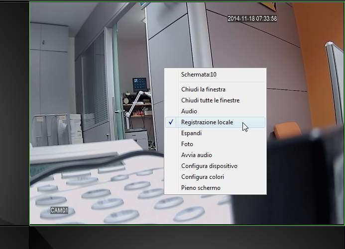Page: 14 Recording live video E 'can record local hard disk images that come from the remote DVR.