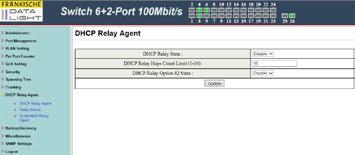 10 DHCP Relay Agent Here you can enable the DHCP Relay Agent and make settings.