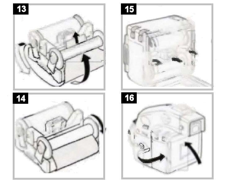 1. Open the magazine s Back Cover by first pushing Button E down and the Button F, Fig. 8. 2.
