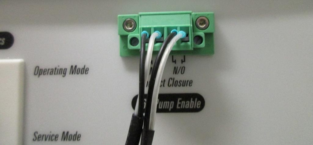 NOTE: The two wires must be positioned in the Start In and Ground locations under Peripheral