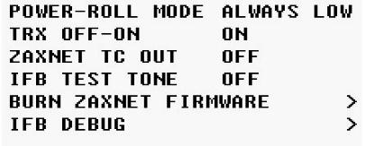 Nomad will be able to transmit audio, time code and wireless transmitter commands. Please note if IFB mode is set to TX, be sure to attach a ZaxNet antenna.