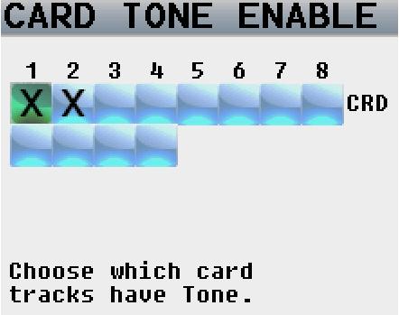 Please note that only the busses with tone routed to it will output the slate tone when the visual time code slate tone is activated.