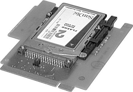 Controllers Mass Memory a) PC Cards These memory media consist of PC cards in type II format with FlashPROM memory.