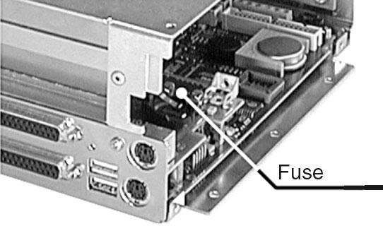 Type: Glass tube fuses 5 x 20 mm: T 1A / 250 V Before changing the fuse, the power supply must be disconnected.