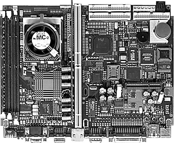 Controllers System Unit with Socket 7 (ZIF) 7.3 Mainboard Chapter 2 Controllers Figure 41: Mainboard of system units 5C5001.01, 5C5001.03 and 5C5601.