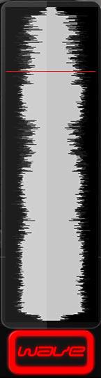 [fig 5.4] & [fig 5.5] This displays the waveform of the loaded track, the song position and loop portions. Dragging or tapping on the waveform lets you jump or scroll through the song.