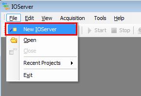KingSCADA3.1 KingIOServer IOServer Configure to create an IO Server project. 5.1.1 Creating an IO Server 1.