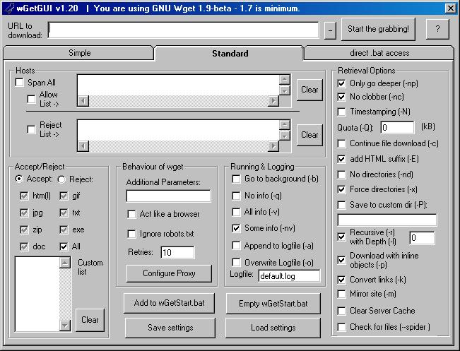 Graphical User Interface (GUI) An