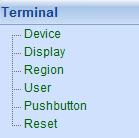 Figures index 7.2.3. Terminal The ACT350POWERCELL device can be maintain from the Terminal section. 7.2.3.1.