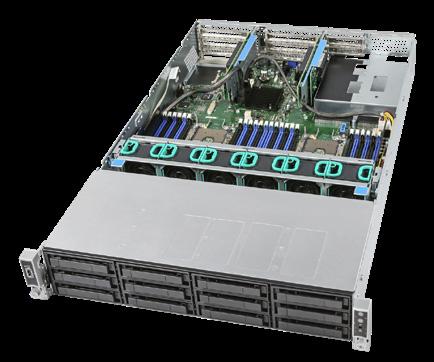 Intel Server Systems R2000WF Based on the Intel Server Board S2600WF Family 2U RACK SYSTEMS R2308WFTZS Single 1300W AC 80 PLUS Titanium PSU Dual 10GbE ports Support for 8x 3.