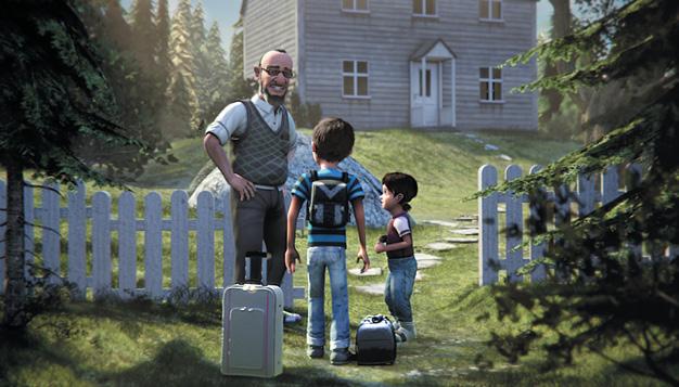 Main characters GRANDFATHER lives alone in his great wooden house on the edge of the forest.