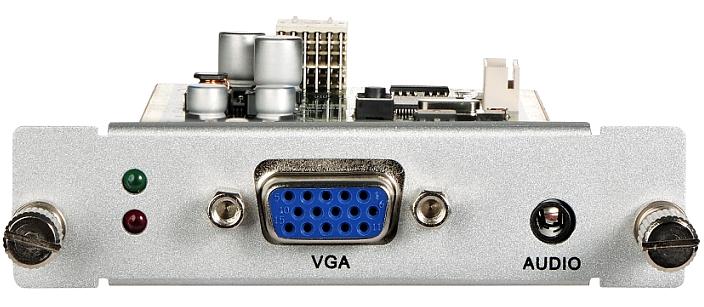to mark the signal sources VA1i/VA1o VGA Input and Output blades with Analog Stereo Audio Features Support seamless switching One VGA input/output with 3.