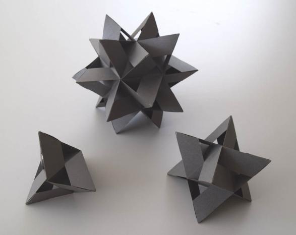 Figure 9: Models of the elevated polyhedra with the triangular element.