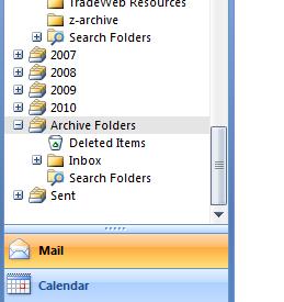 Hit OK to create the blank archive file. 3. At the left, you will see a new archive folder has been created.