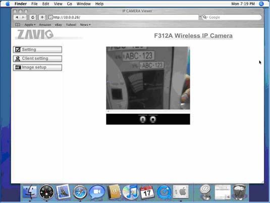 Enter name and password to login to the IP camera. (Default is admin / admin) 4.
