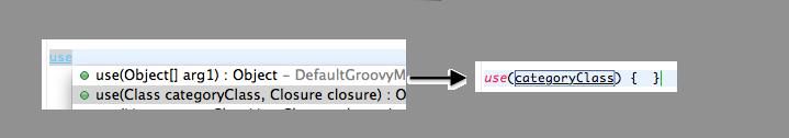 Groovier way of handling closure arguments in content assist When applying a content assist method proposal that has a closure as its last argument, Groovy- Eclipse will now automatically use the
