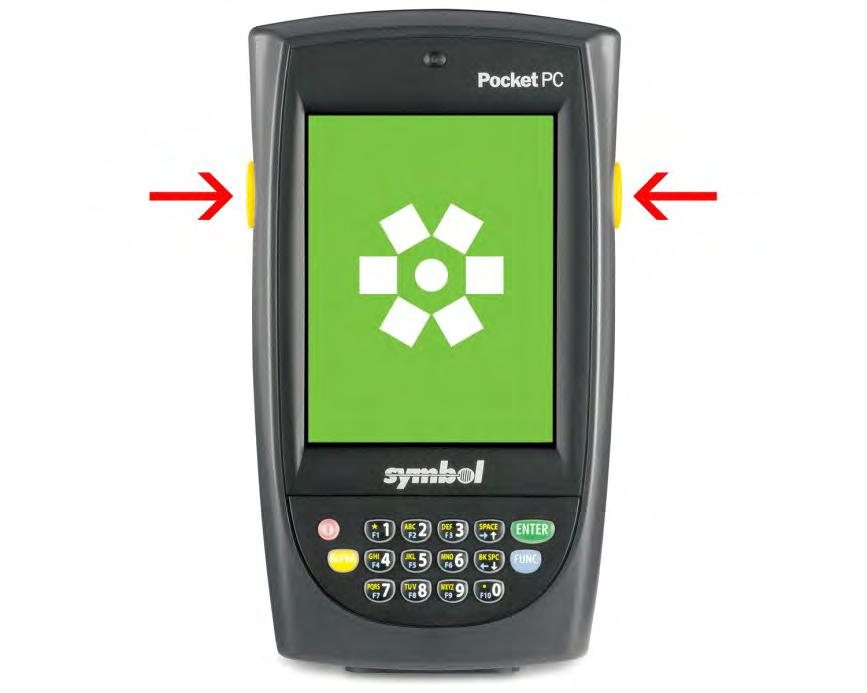 Start Scanning Barcodes You may scan each individual s member ID card or sign-in sheet by pressing either one of the yellow buttons on the sides of the device and pointing it at the corresponding
