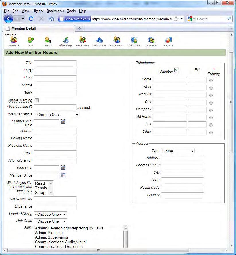Creating a New Contact Record There are two ways you can create new contact records. The first is to create them in bulk via an import.