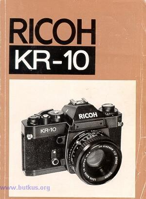 Ricoh KR-10 (XR 1000X) This camera manual library is for reference and historical purposes, all rights reserved. This page is 2001 by M. Butkus, NJ.