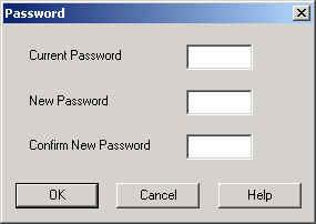 Enter the current password in Current Password field (default value = 1234). 3. Enter the new password in New Password field. 4.