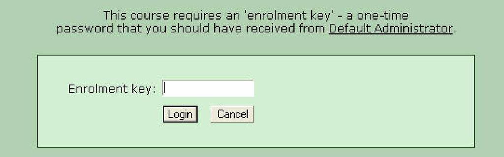 B. Certification Process 1. The first time you enter an examination, you must enter an enrollment key word.