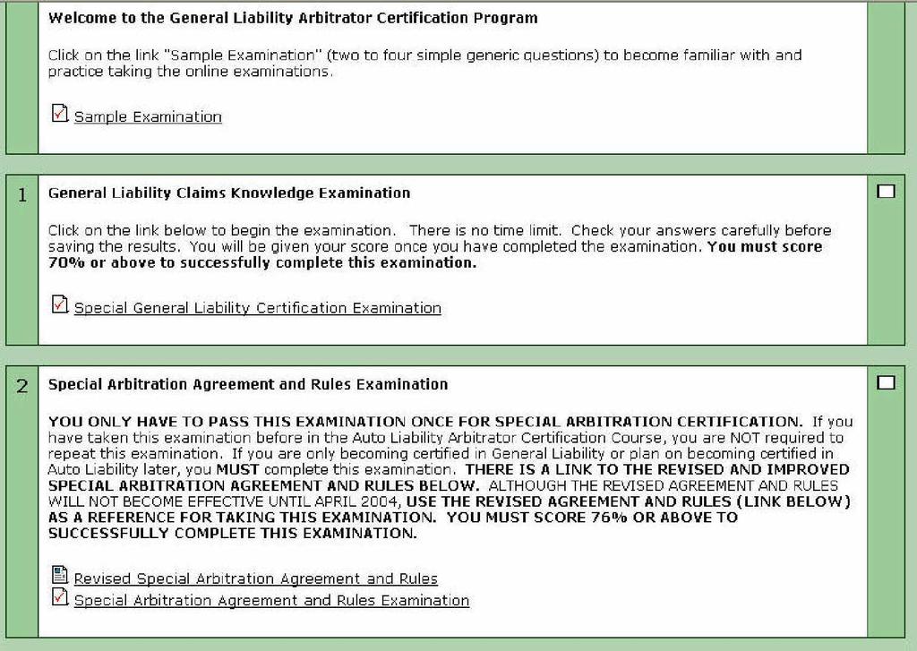 You are now on the applicable Certification page.