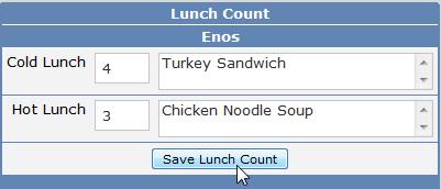 The lunch count types that display are from the COD table for table LNC and field TY.