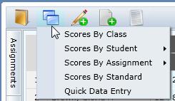 display. The current gradebook will display in the list with a check mark to the left of it.
