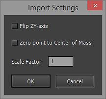 Import a new OBJ file Geometry imported from OBJ files appears in After Effects as 3D shape layers. Procedures To import new OBJ file Click the "OBJ File" button to open the import dialog.