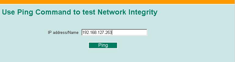 Ping The Ping function uses the ping command to give users a simple but powerful tool for troubleshooting network problems.