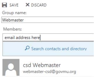 You can then start editing your contact. 4. Click on SAVE. 8.3 Creating a Group 1. Click on People. 2.