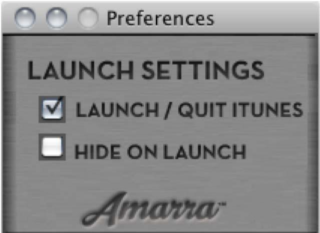 6.2 AMARRA Junior Preferences This section presents an overview of the AMARRA Junior Preferences window.