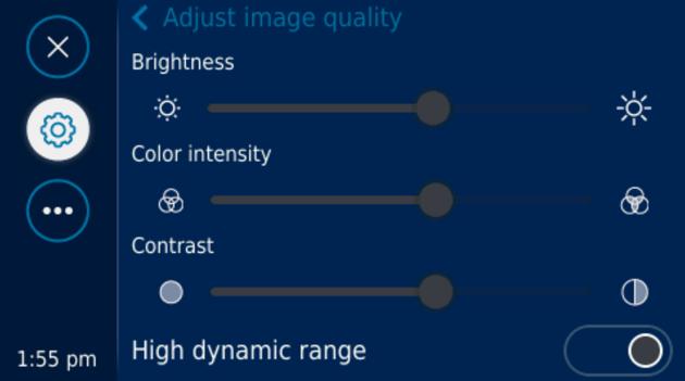 CONFIGURING YOUR ROOM ADJUST IMAGE QUALITY To achieve best image quality, it is recommended that you have good and consistent lighting conditions in the room.