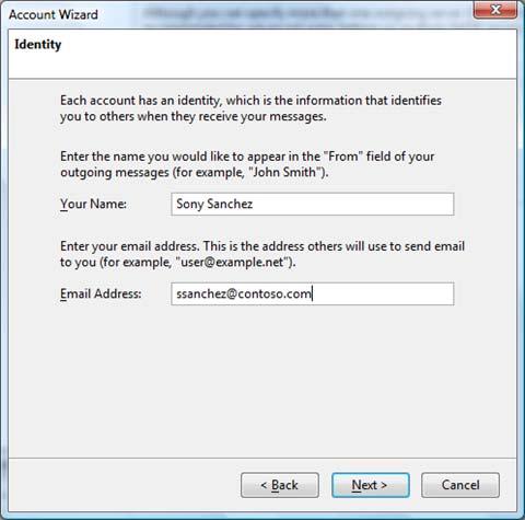 Select either IMAP (preferred) or POP3 as the type of incoming server you
