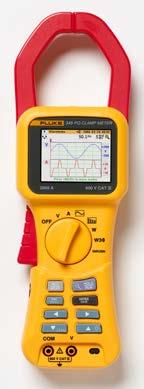 graphs and generate reports using power analyzer with included Power Log software Fluke 43B Power Quality Analyzer Measurements to maintain power systems The Fluke 43B Power Quality Analyzer