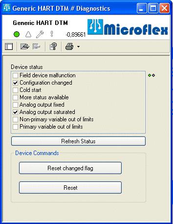 8. Diagnostics The diagnostic functions displays the status of the field device: