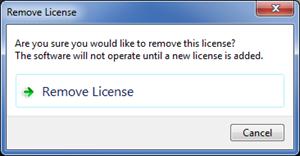 Mving the sftware and license The Remve License warning dialg appears. 2. Click Remve License t remve yur evaluatin license r click Cancel t cntinue using the evaluatin versin.