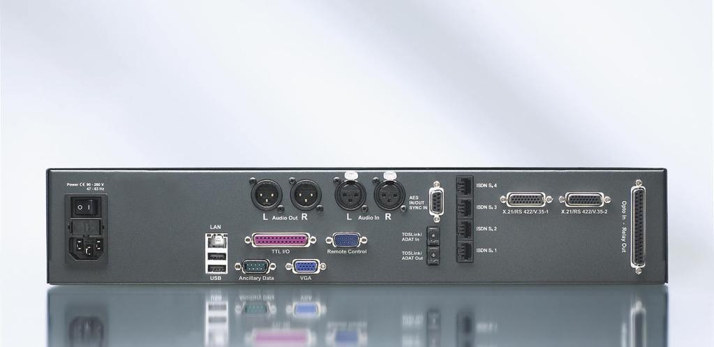 Management Redundant Power Supply A redundant, hot swapable power supply is optionably available in the combinations AC/AC, AC/DC and DC/DC to meet the broadcasters and telcos requirements for a