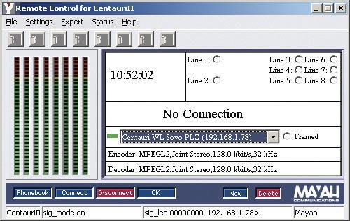 Management: manual or via network CENTAURI II can be remotely controlled by any standard Internet Browser, regardless of Platform: whether PC, Mac or any other.
