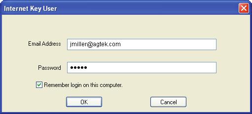 As the administrator, a user name is created for you when your software order is processed by AGTEK.