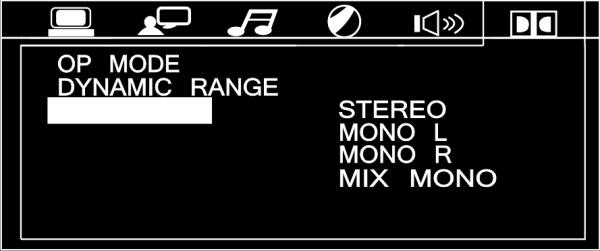 03) Dual mono mode Here you can choose between stereo, left channel mono, right channel mono or mixed mono.